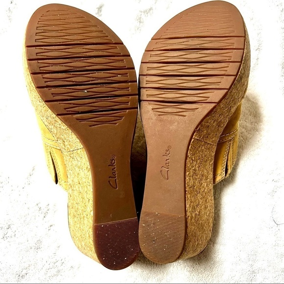 Clarks Aisley Lily Y2K Platform Light Tan Nubuck Womens sandals size 6 - Picture 7 of 11